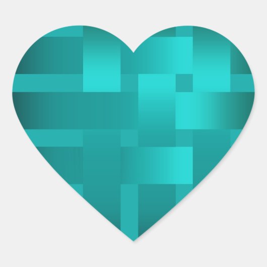 機織り，リボン ハートシール (正面)