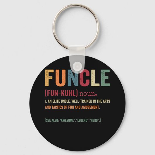 機能おもしろいおじさん定義、レジェンドハ素晴らしーロ キーホルダー (正面)