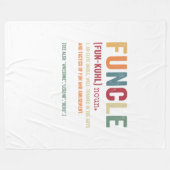 機能おもしろいおじさん定義、レジェンドハ素晴らしーロ フリースブランケット (正面(横))