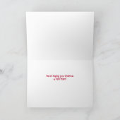 機能しおもしろいない家族のクリスマスカード シーズンカード (内部)