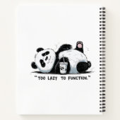 機能するには怠惰すぎる – Lazy Panda ノートブック (裏面)