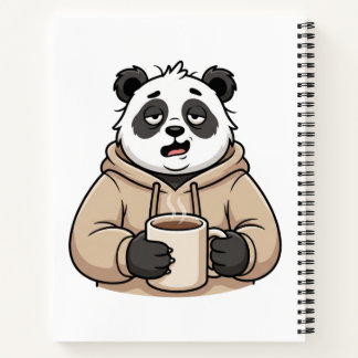 機能するのが疲れたパンダのコーヒー漫画 ノートブック