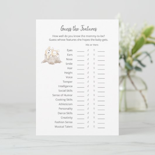 機能を推測ゲームベビーエレファントカード プログラム (スタンド正面)