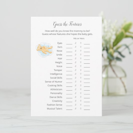 機能を推測ゲームボーイテディベアカード プログラム (スタンド正面)