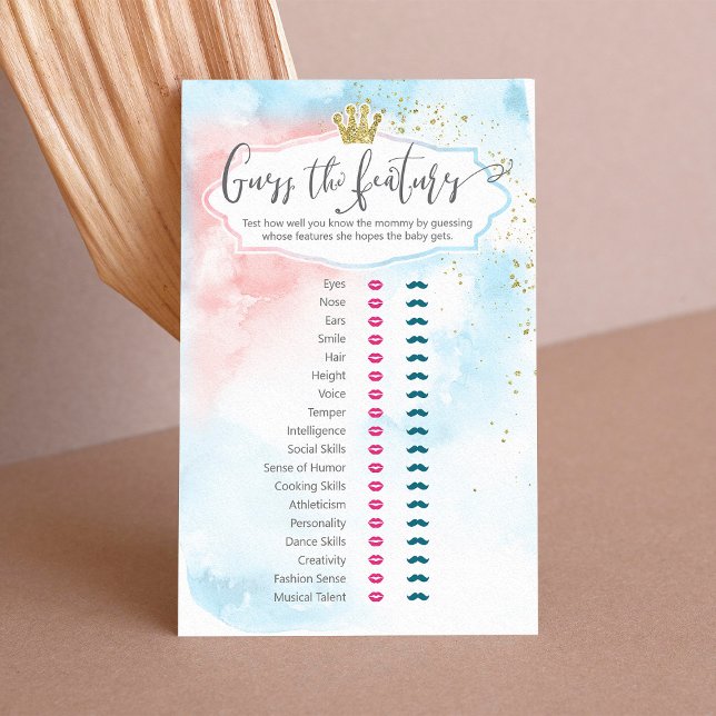 「機能を推測」ベビートレイト性別リビールゲーム (クリエイターアップロード済み)