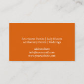 機能イベントパーティールームのレンタル 名刺 (裏面)