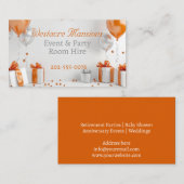 機能イベントパーティールームのレンタル 名刺 (正面/裏面)