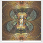 機能マトリックスのまわりに抽象芸術 シール (シート)