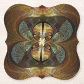 機能マトリックスのまわりに抽象芸術 ペーパーコースター (正面)