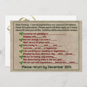 機能不全の饗宴 招待状 (正面/裏面)