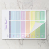 機能性パステルカラーファミリーウィークリープランナー ペーパーパッド (折り畳み)