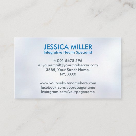 機能性医療業務 名刺 (裏面)