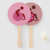 機能無効のコミュニティ向けプログラム扇風機 ハンドファン (正面&裏面)