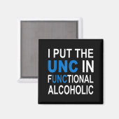 機能的なアルコール中毒者おもしろフレーズ "Unc"入り マグネット (正面/裏面)