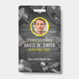 機能的なジムのインストラクターコーチ バッジ