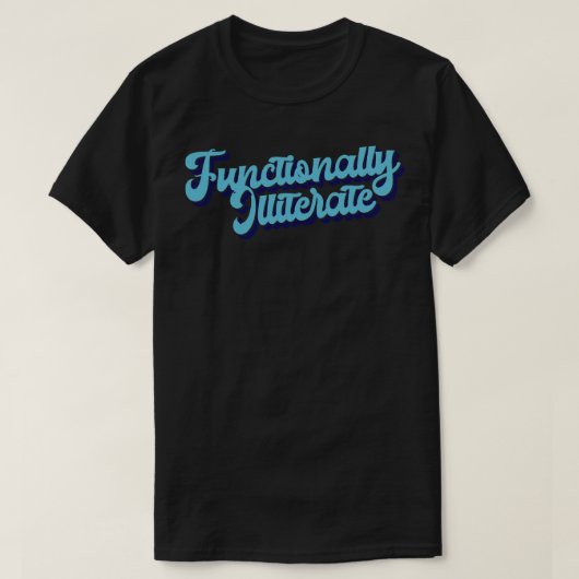 機能的に読めない1 Tシャツ (デザイン正面)