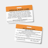 機能的神経障害医療バッジ バッジ (正面＆裏面)