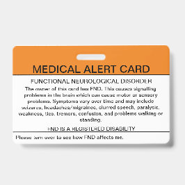 機能的神経障害医療バッジ バッジ