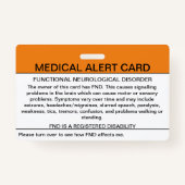 機能的神経障害医療バッジ バッジ (正面)