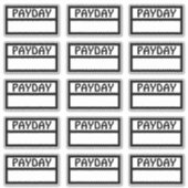 機能給料日 シール (正面)