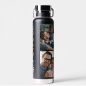 機能 |おもしろいカスタムおじさん4年フォトブラック ウォーターボトル (背面)