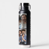機能 |おもしろいカスタムおじさん4年フォトブラック ウォーターボトル (正面)