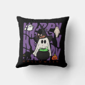 機転おもしろい | ハッピーハローウィン魔法&いたずら クッション (裏面)