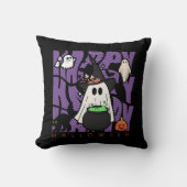 機転おもしろい | ハッピーハローウィン魔法&いたずら クッション (正面)