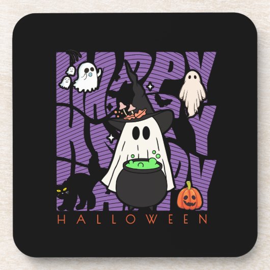 機転おもしろい | ハッピーハローウィン魔法&いたずら コースター (正面)