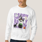 機転おもしろい | ハッピーハローウィン魔法&いたずら スウェットシャツ (正面)