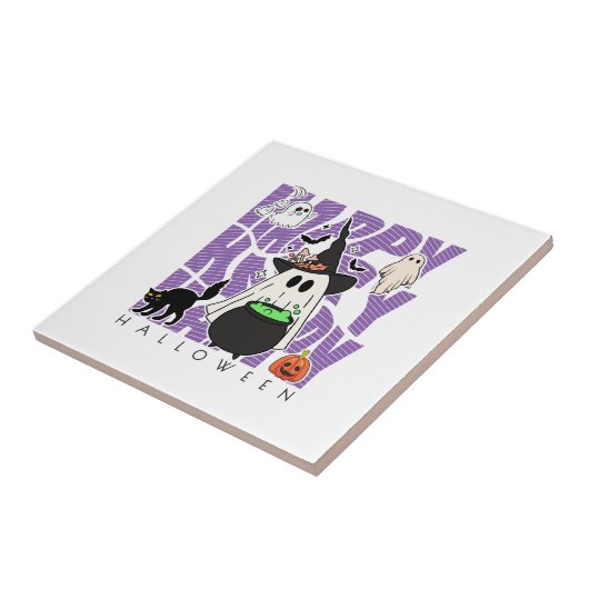 機転おもしろい | ハッピーハローウィン魔法&いたずら タイル (側面)