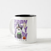 機転おもしろい | ハッピーハローウィン魔法&いたずら ツートーンマグカップ (正面左)