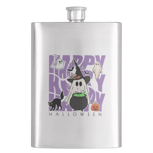 機転おもしろい | ハッピーハローウィン魔法&いたずら フラスク (正面)