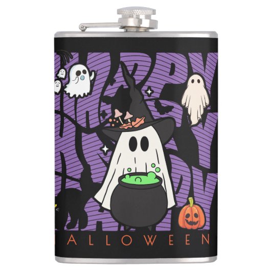 機転おもしろい | ハッピーハローウィン魔法&いたずら フラスク (正面)