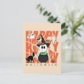 機転おもしろい | ハッピーハローウィン魔法&いたずら ポストカード (スタンド正面)