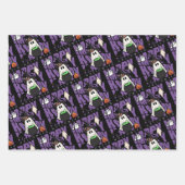 機転おもしろい | ハッピーハローウィン魔法&いたずら ラッピングペーパーシート (正面2)