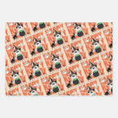 機転おもしろい | ハッピーハローウィン魔法&いたずら ラッピングペーパーシート (正面)