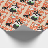 機転おもしろい | ハッピーハローウィン魔法&いたずら ラッピングペーパー (角)