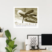 機長プリント百周年 ポスター (ホームオフィス)