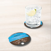 機長共同パイロット便楽器プリント ラウンドペーパーコースター (インサイチュ)