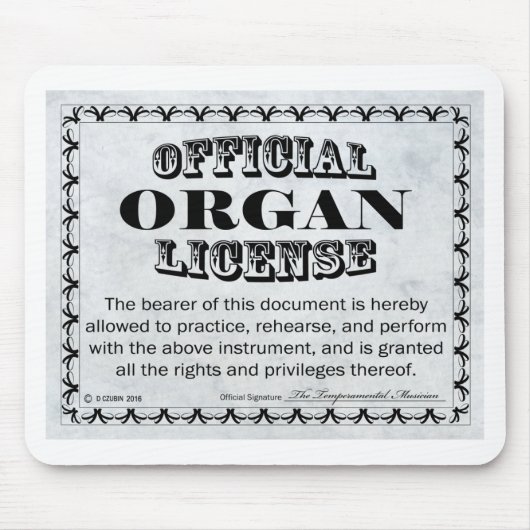 機関免許 マウスパッド (正面)