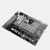 機関士およびコンダクターのヴィンテージの鉄道 ドアマット (アングル)