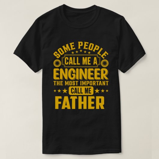 機関士の父と呼ぶ者がある Tシャツ (デザイン正面)