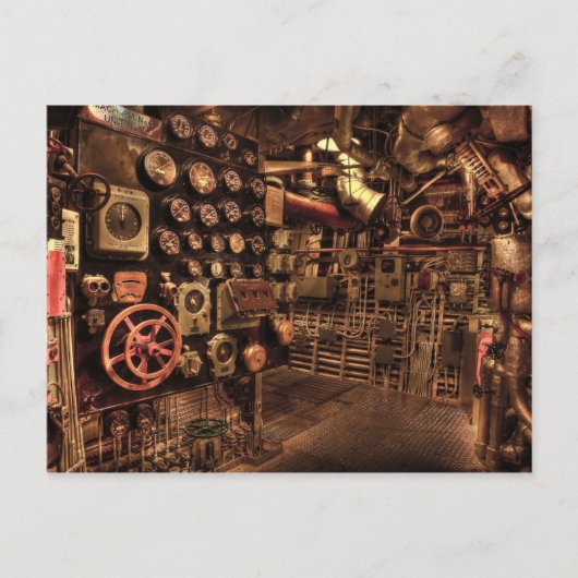 機関室はがき ポストカード (正面)