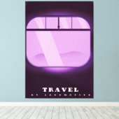 機関車で旅に出よう キャンバスプリント (インサイチュ (ウッドフロア))
