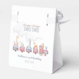 機関車の友達と動物園の動物たちを招待する誕生日パーティーのお知らせ フェイバーボックス