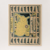 機関車の州の地統一された図 ジグソーパズル (縦)