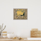 機関車の州の地統一された図 ポスター (キッチン)