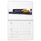 機関車の蒸気およびディーゼル壁掛けカレンダー カレンダー (3月 2026)