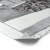 機関車の「工業革命」インクスケッチ ポスター (角)